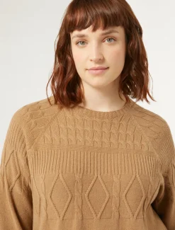 Marina Rinaldi Maglieria | Maglieria*Maglia in misto cachemire CAMMELLO