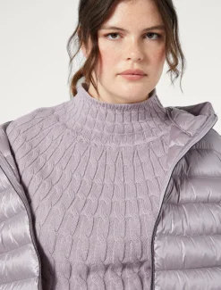 Marina Rinaldi Maglieria | Maglieria*Maglia in misto cachemire a trecce GLICINE