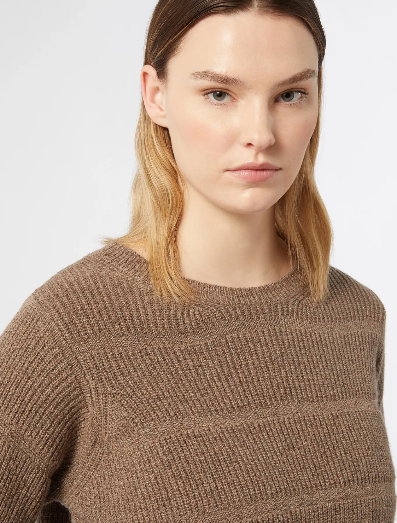 Marina Rinaldi Maglieria | Maglieria*Maglia in misto cachemire TORTORA