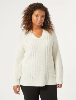 Marina Rinaldi Maglieria | Maglieria*Maglia in misto lana LATTE