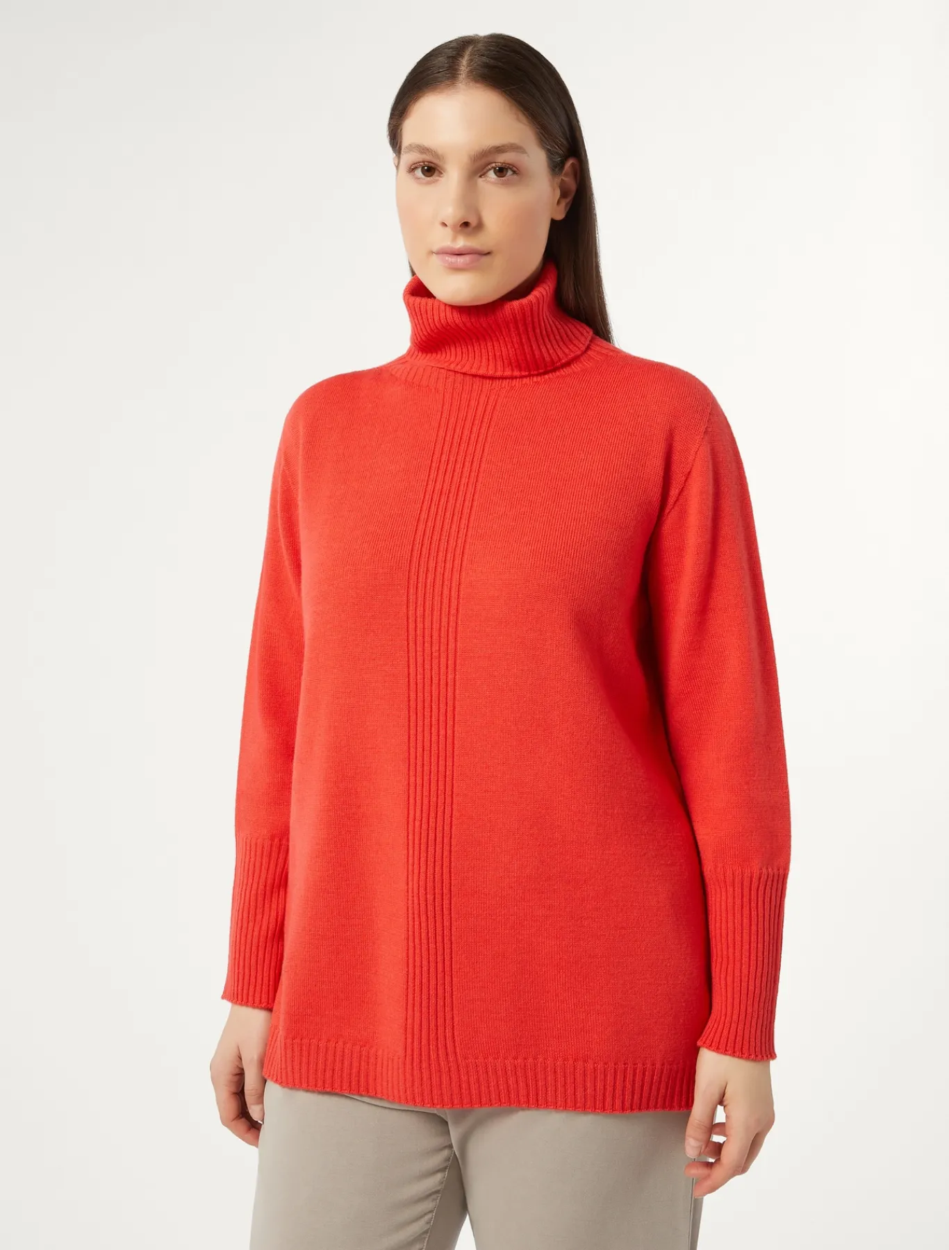 Marina Rinaldi Maglieria | Maglieria*Maglia in misto lana ROSSO