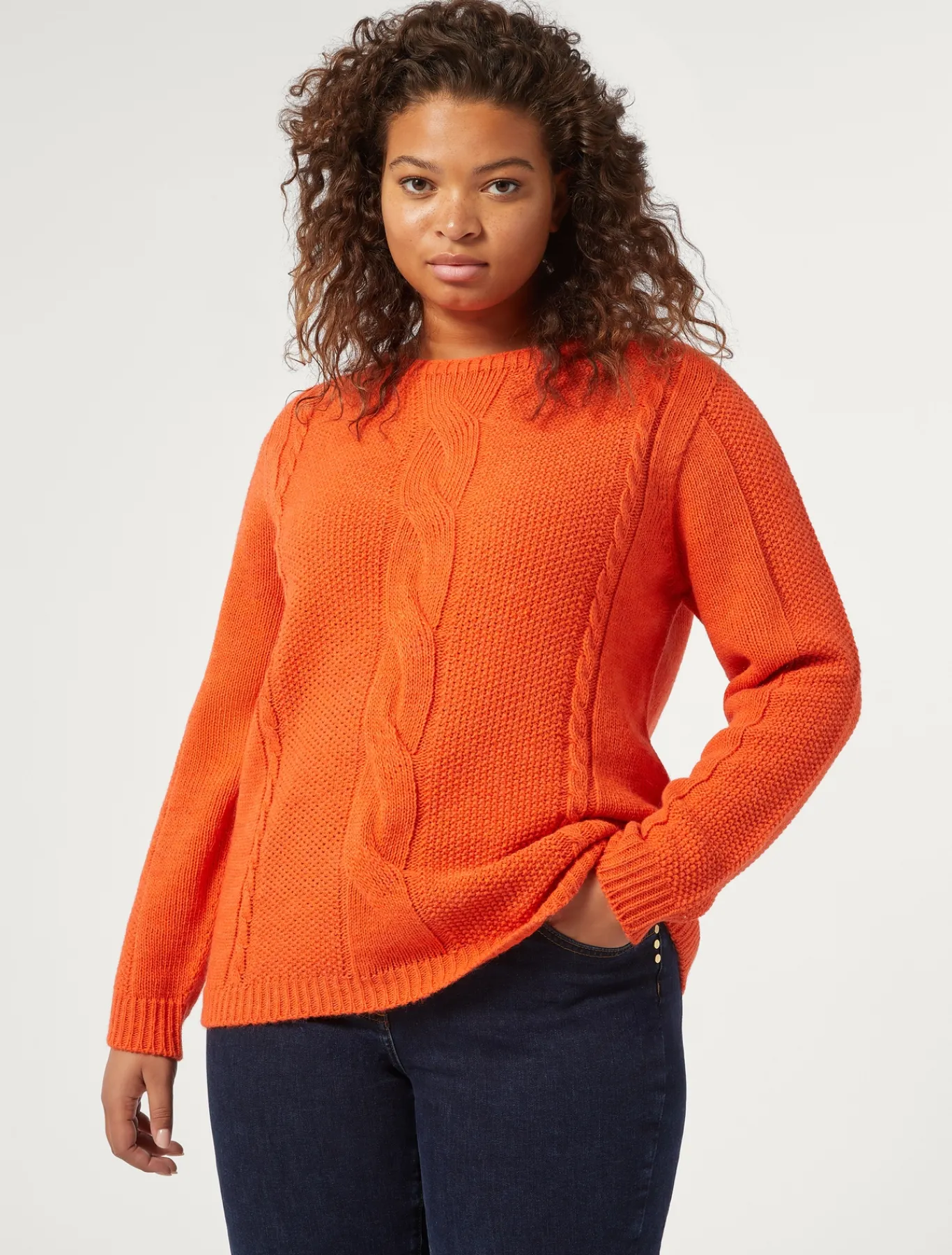 Marina Rinaldi Maglieria | Maglieria*Maglia in misto lana ARANCIO