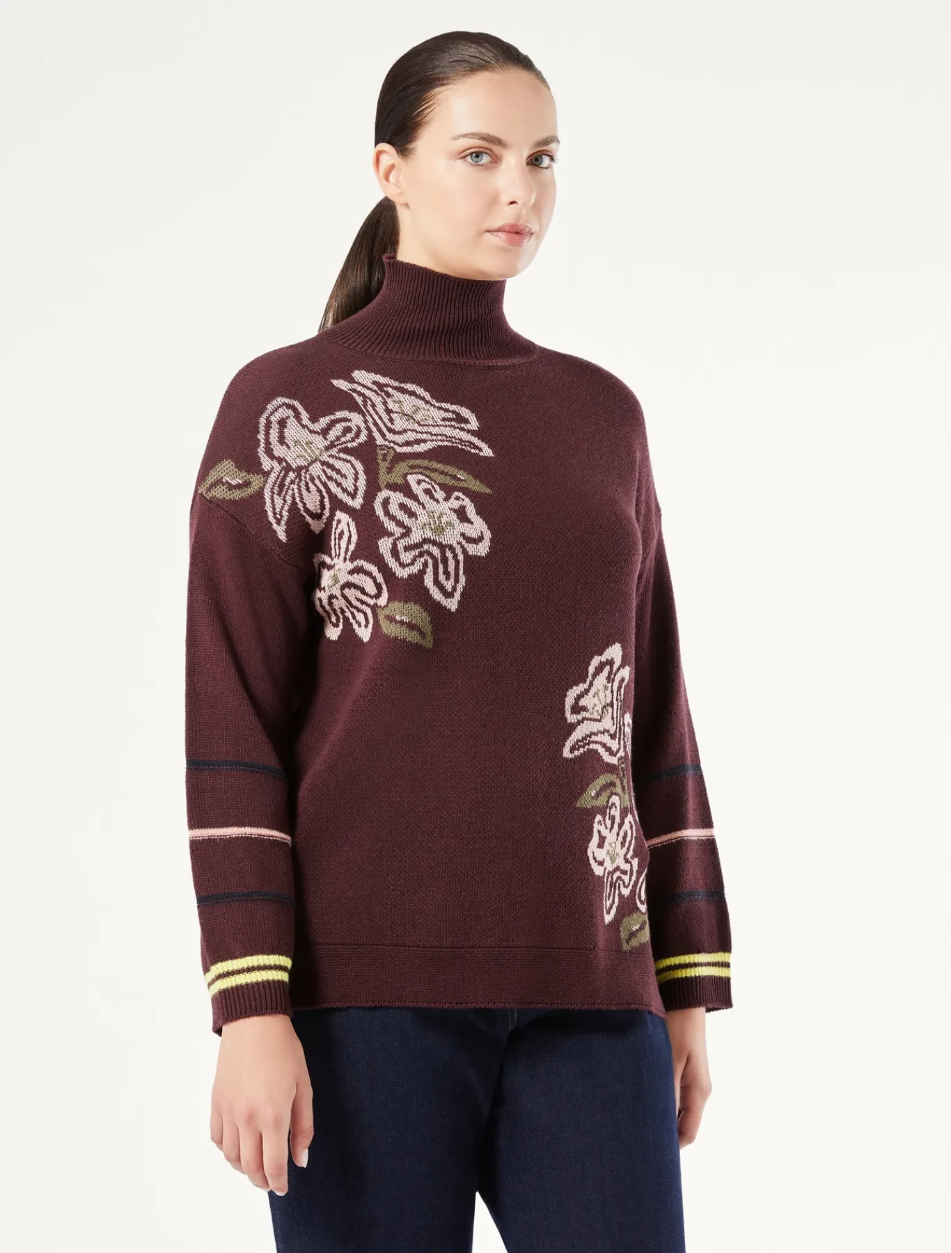 Marina Rinaldi Maglieria | Maglieria*Maglia in misto lana MELANZANA