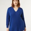 Marina Rinaldi Maglieria | Maglieria*Maglia in misto lana BLUMARINO
