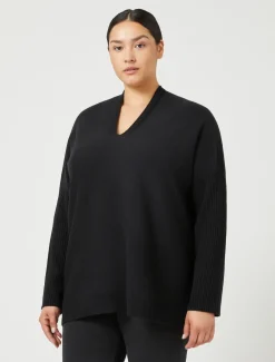 Marina Rinaldi Maglieria | Maglieria*Maglia in misto lana NERO