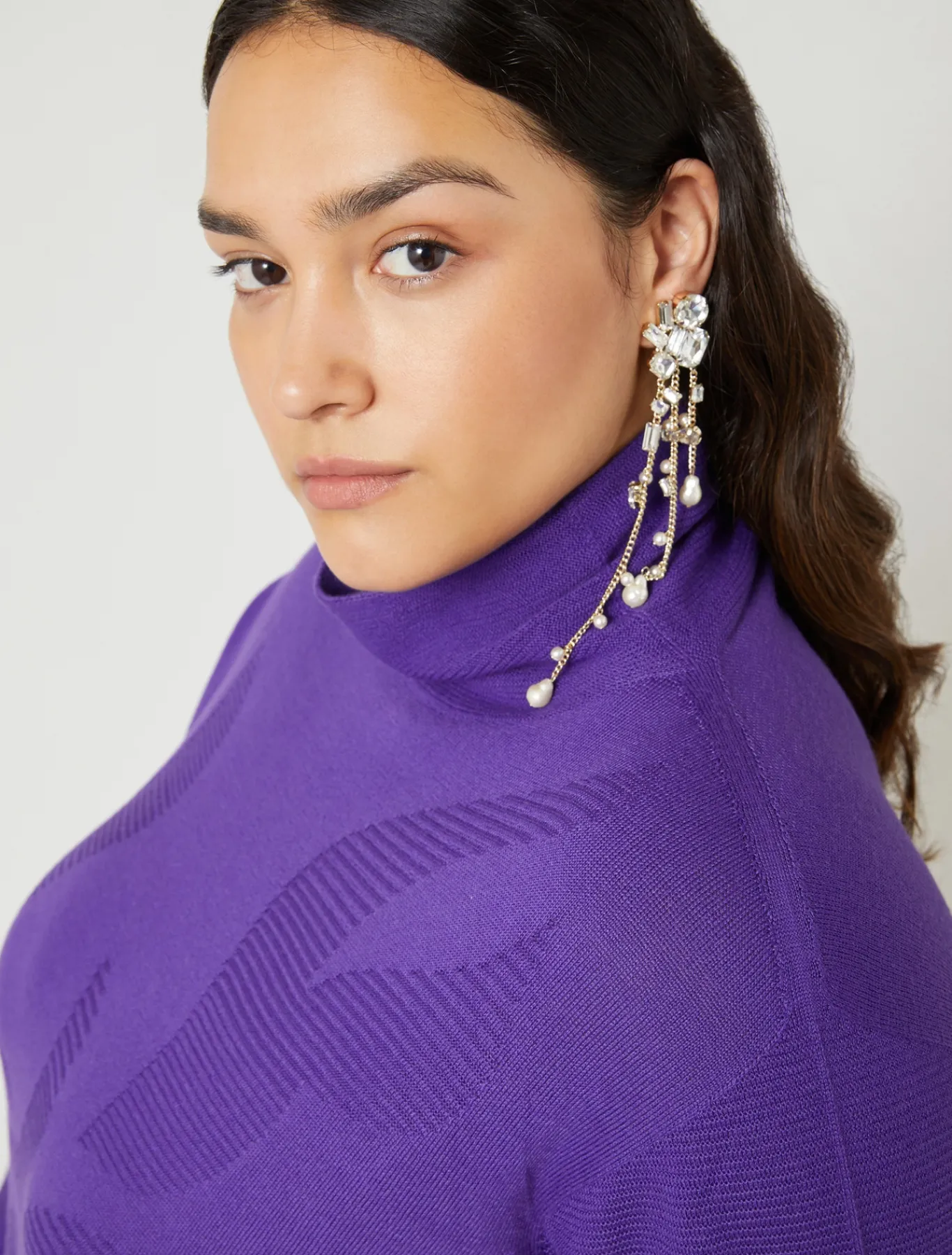 Marina Rinaldi Maglieria | Maglieria*Maglia in misto lana VIOLA
