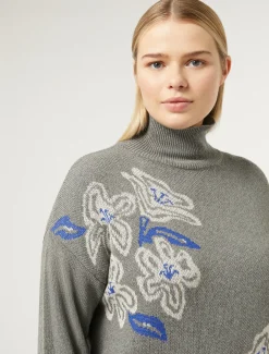 Marina Rinaldi Maglieria | Maglieria*Maglia in misto lana GRIGIOMEDIO
