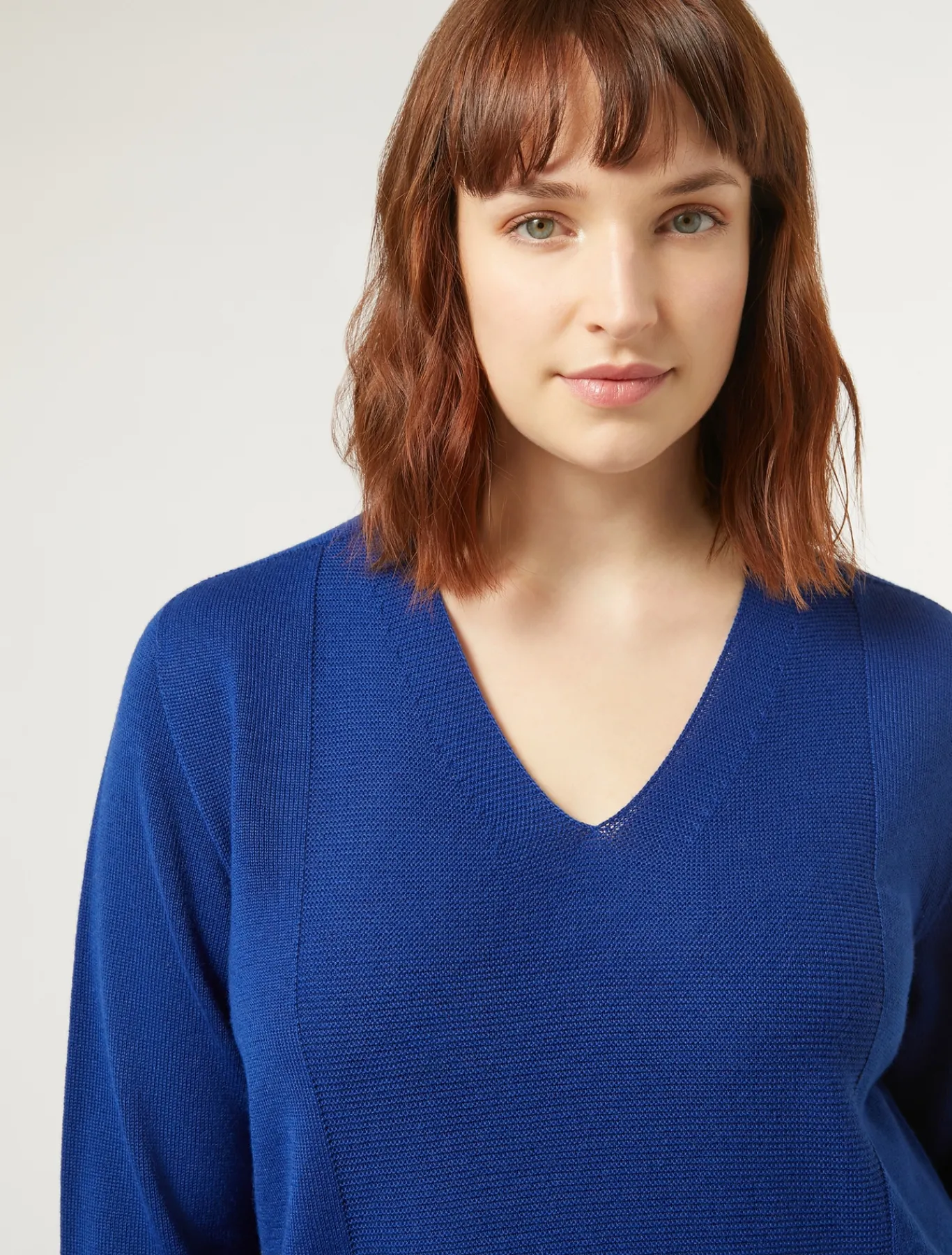 Marina Rinaldi Maglieria | Maglieria*Maglia in misto lana BLUMARINO