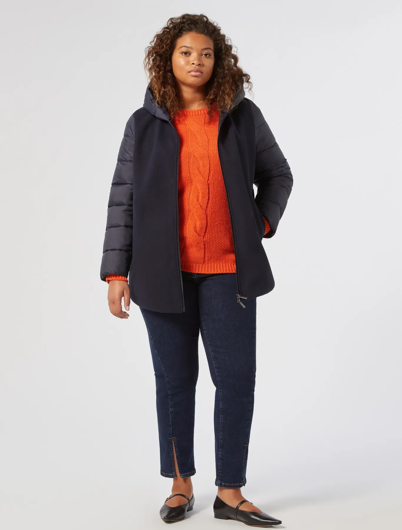 Marina Rinaldi Maglieria | Maglieria*Maglia in misto lana ARANCIO