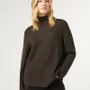 Marina Rinaldi Maglieria | Maglieria*Maglia in misto lana con strass CIOCCOLATO