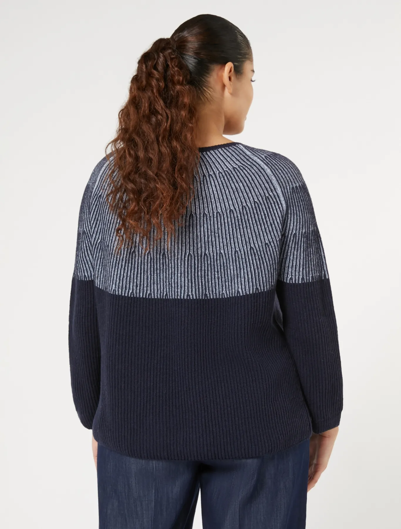 Marina Rinaldi Maglieria | Maglieria*Maglia in misto lana e cachemire BLUNOTTE