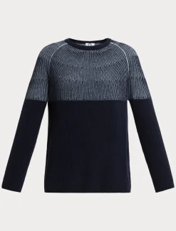 Marina Rinaldi Maglieria | Maglieria*Maglia in misto lana e cachemire BLUNOTTE