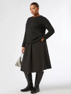 Marina Rinaldi Maglieria | Maglieria*Maglia in misto lana e lurex NERO