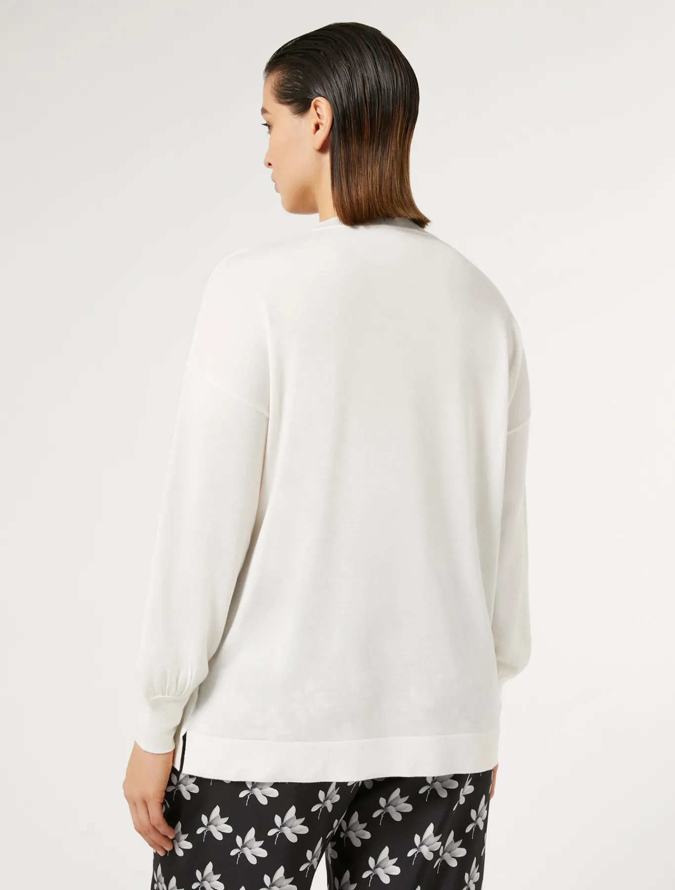 Marina Rinaldi Maglieria | Maglieria*Maglia in misto lana e seta BIANCO