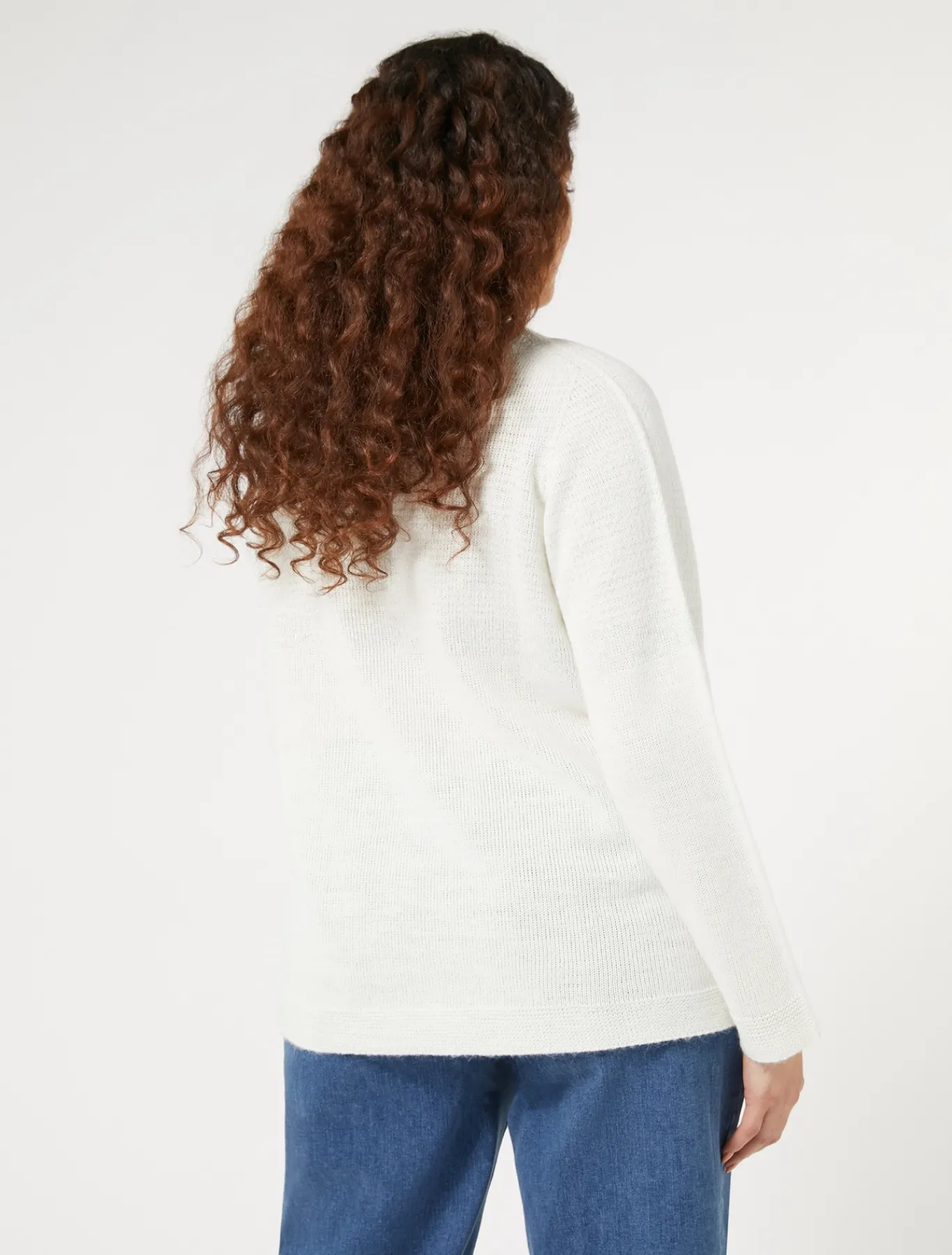 Marina Rinaldi Maglieria | Maglieria*Maglia in misto lana e viscosa BIANCO