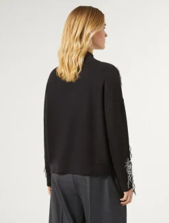 Marina Rinaldi Maglieria | Maglieria*Maglia in misto lana jacquard BLUNOTTE