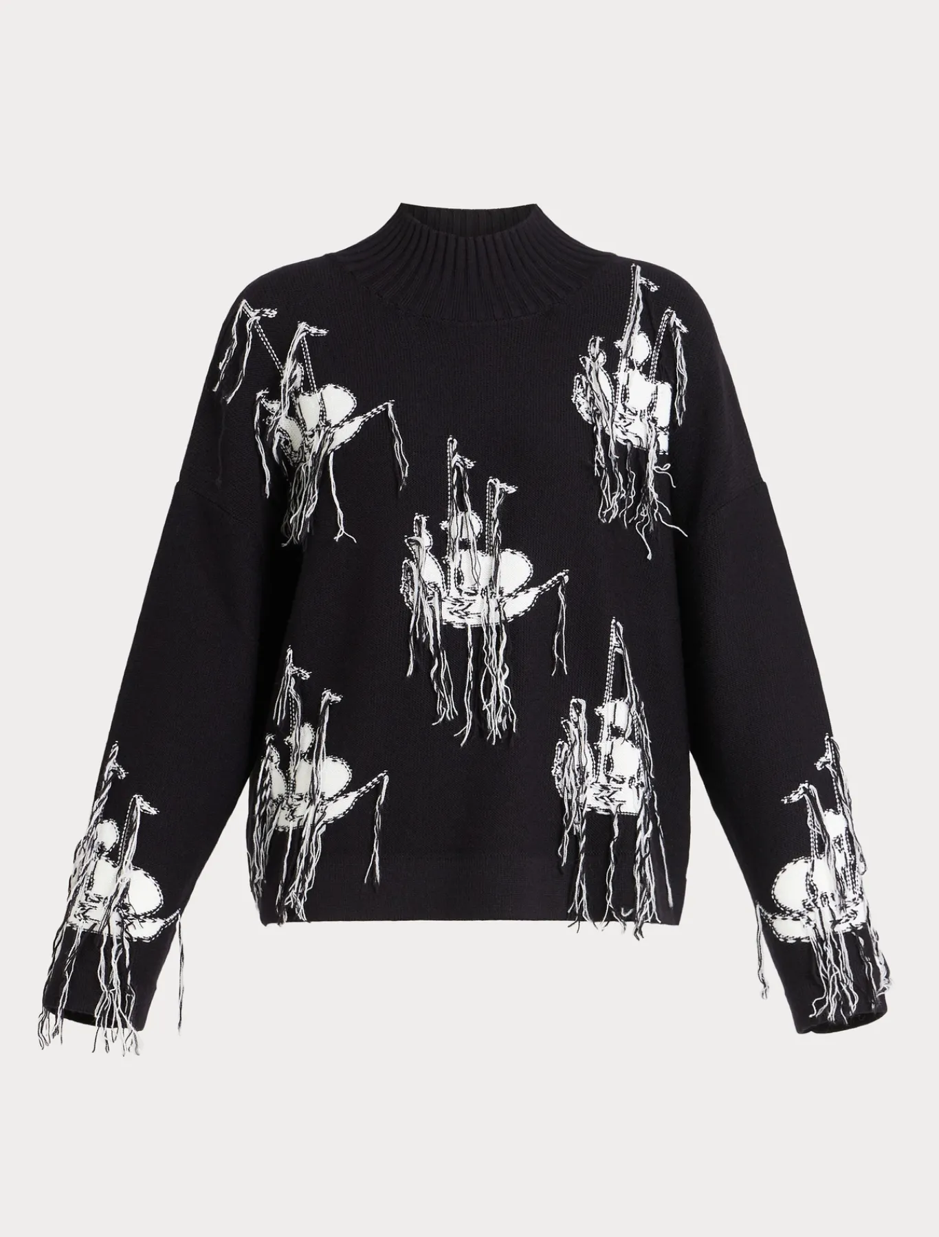 Marina Rinaldi Maglieria | Maglieria*Maglia in misto lana jacquard BLUNOTTE