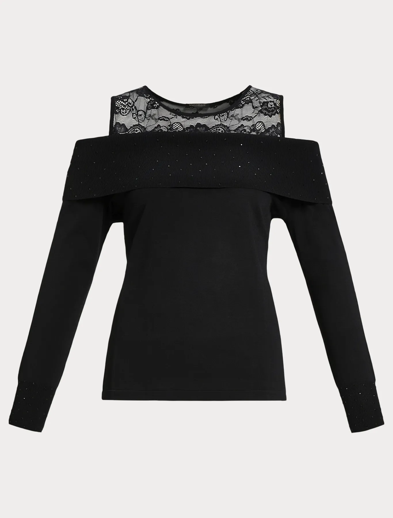 Marina Rinaldi Giacche | Maglieria*Maglia in viscosa con ricamo NERO