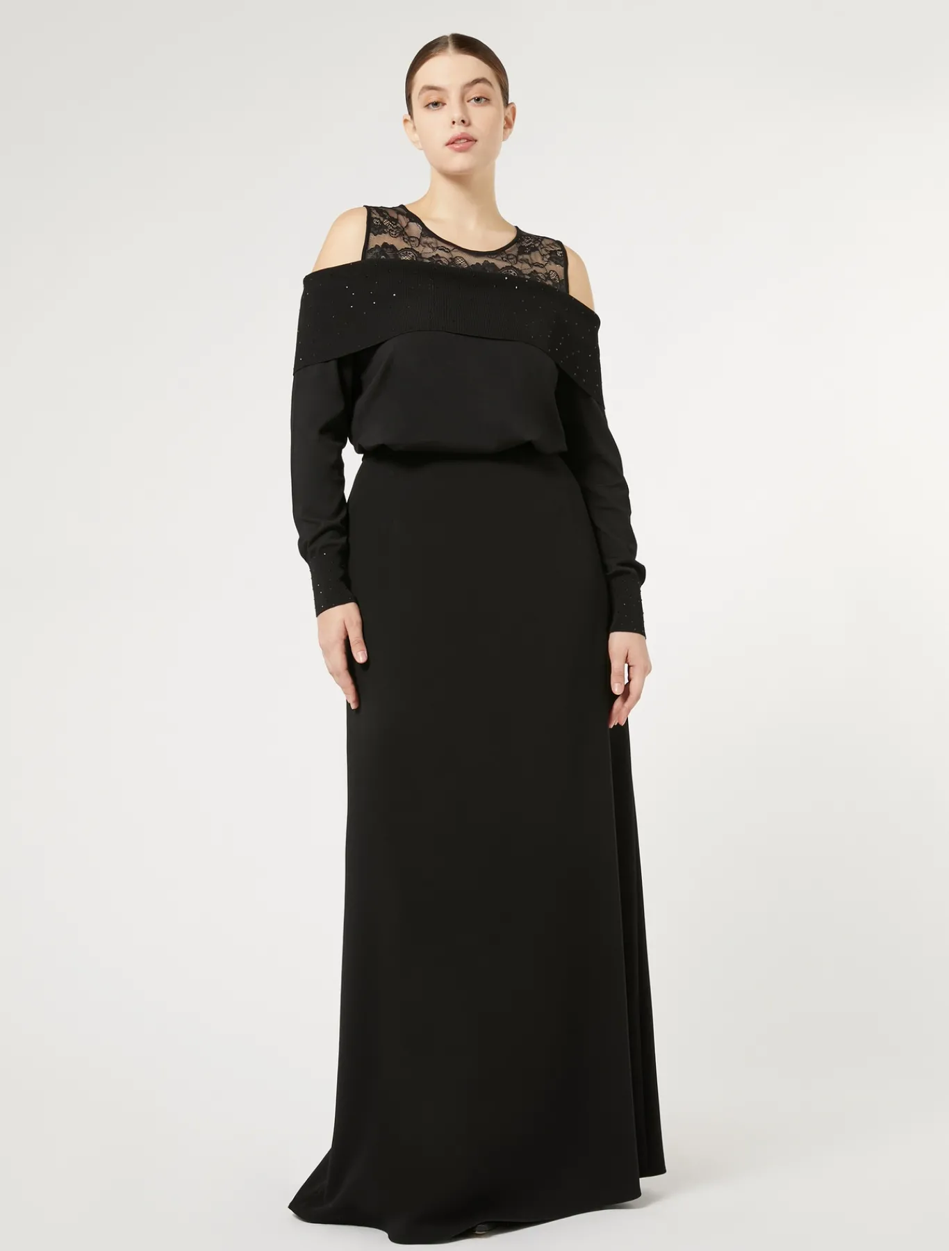 Marina Rinaldi Giacche | Maglieria*Maglia in viscosa con ricamo NERO