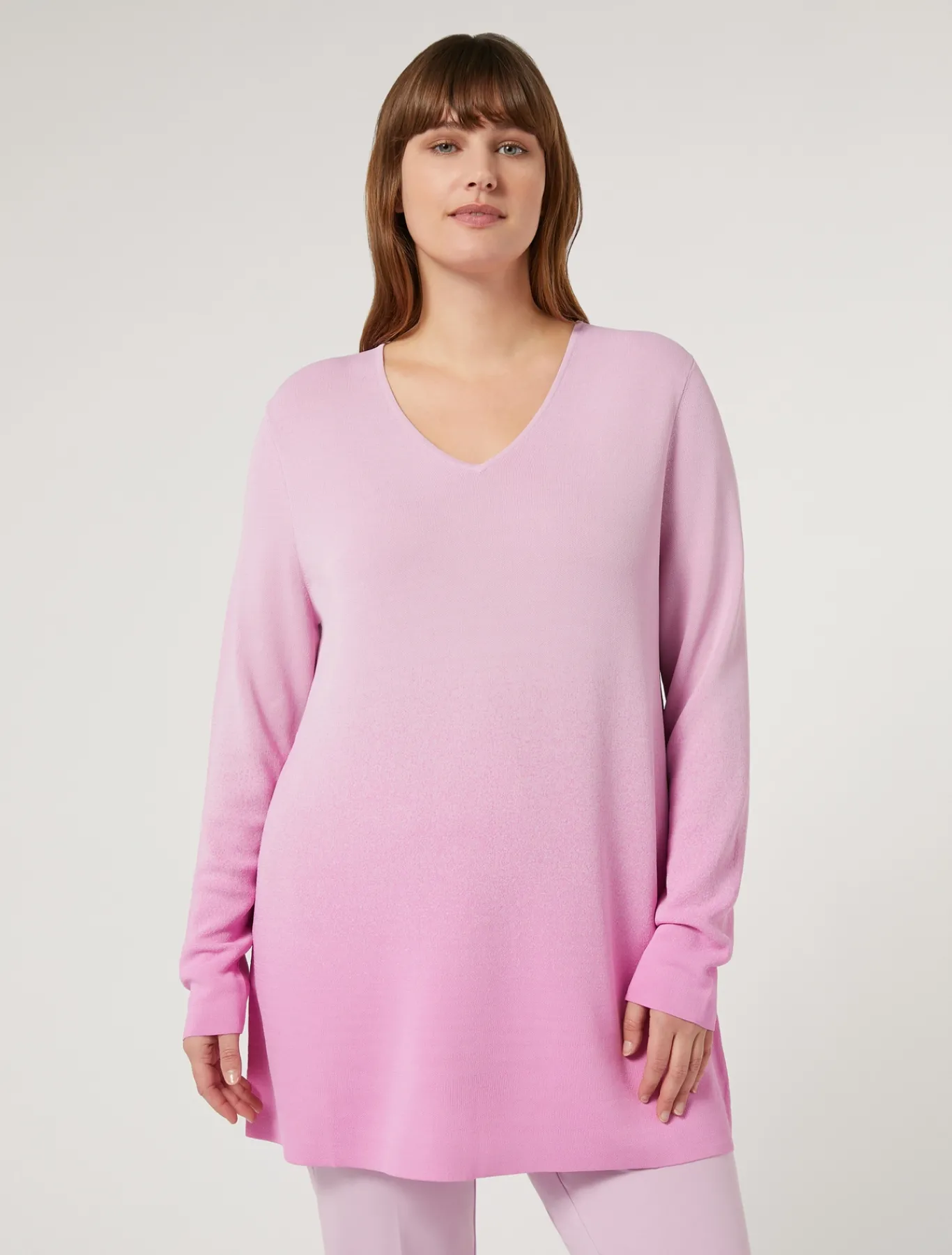 Marina Rinaldi Maglieria | Maglieria*Maglia in viscosa jacquard ROSA