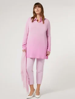Marina Rinaldi Maglieria | Maglieria*Maglia in viscosa jacquard ROSA