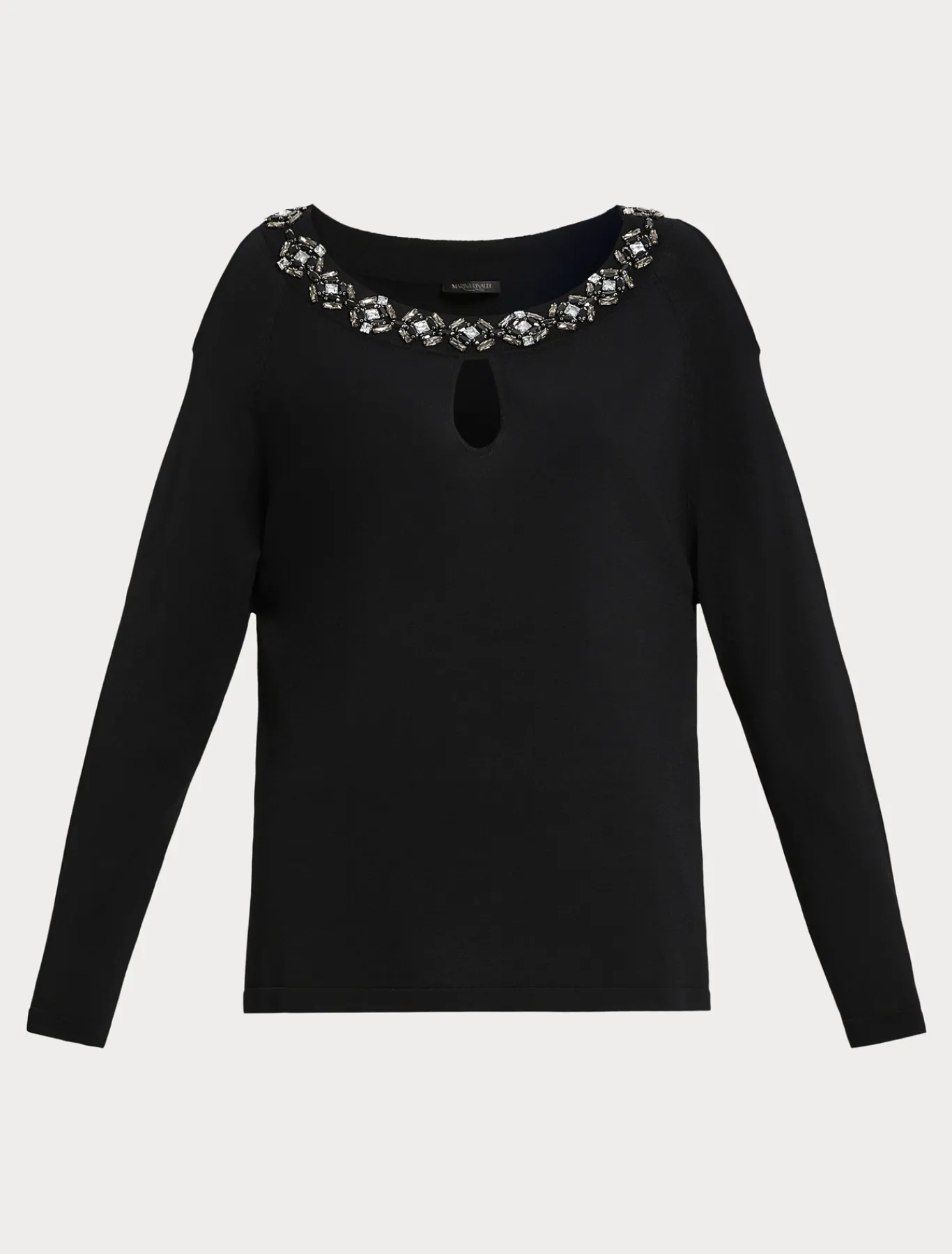 Marina Rinaldi Giacche | Maglieria*Maglia in viscosa ricamata NERO