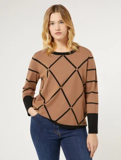 Marina Rinaldi Maglieria | Maglieria*Maglia in viscosa stretch BISCOTTO