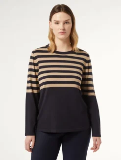Marina Rinaldi Maglieria | Maglieria*Maglia in viscosa stretch BLUNOTTE