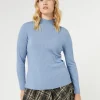 Marina Rinaldi Maglieria | Maglieria*Maglia in viscosa stretch AZZURRO