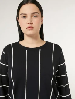 Marina Rinaldi Maglieria | Maglieria*Maglia in viscosa stretch BLUMARINO