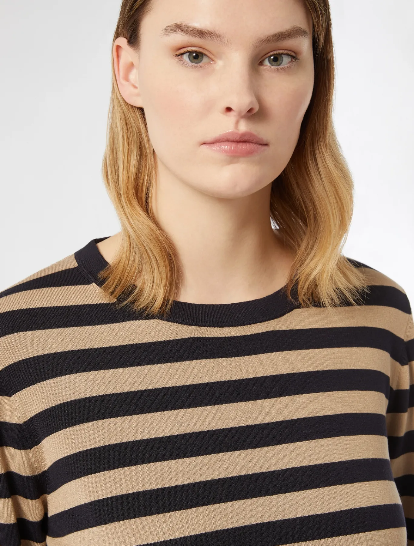 Marina Rinaldi Maglieria | Maglieria*Maglia in viscosa stretch BLUNOTTE