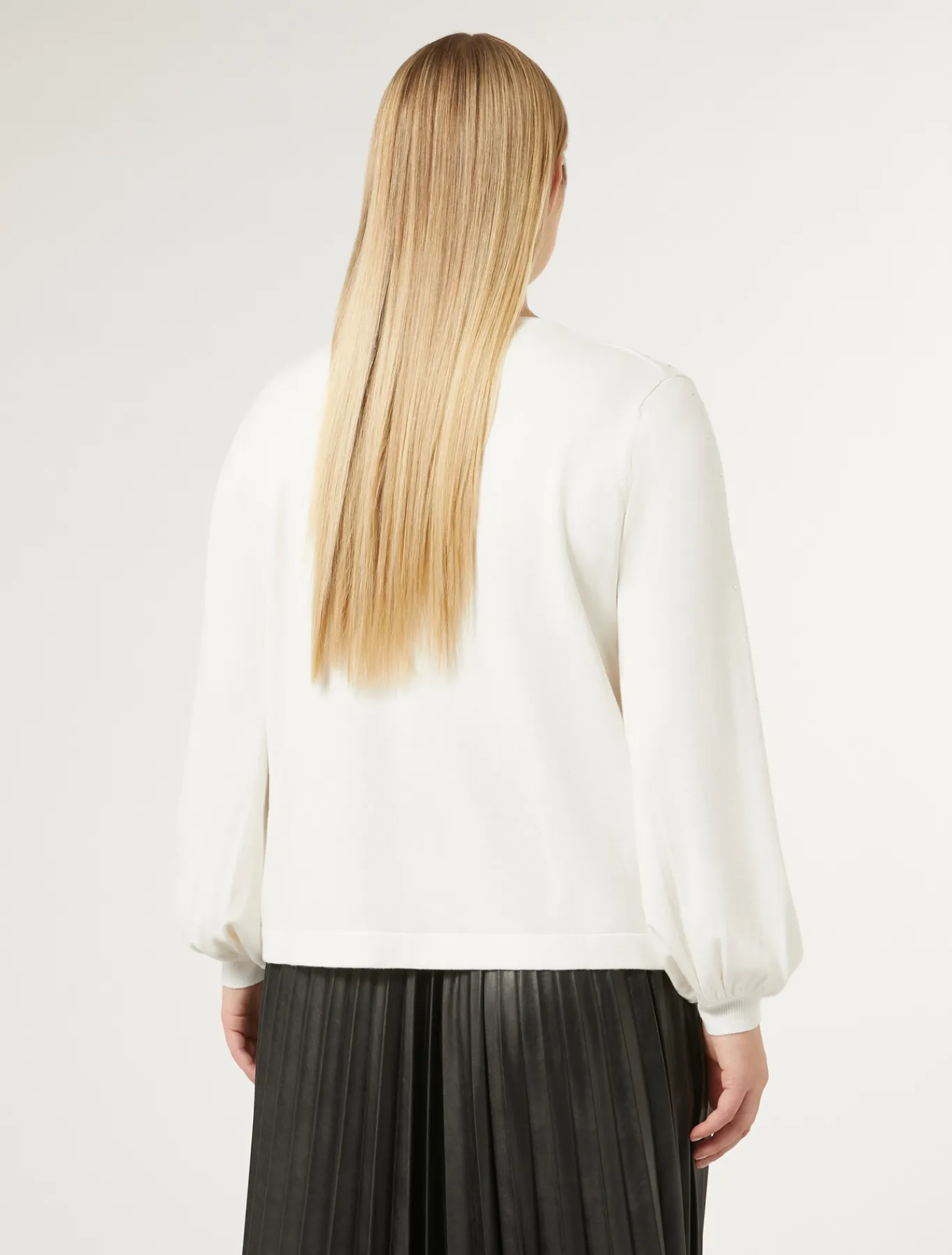 Marina Rinaldi Maglieria | Maglieria*Maglia in viscosa stretch BIANCO