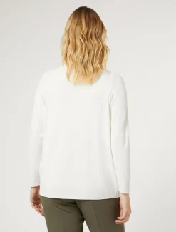 Marina Rinaldi Maglieria | Maglieria*Maglia in viscosa stretch BIANCO