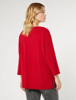 Marina Rinaldi Maglieria | Maglieria*Maglia in viscosa stretch crêpe ROSSO