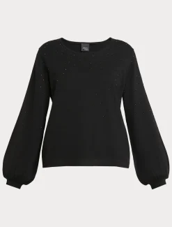 Marina Rinaldi Maglieria | Maglieria*Maglia in viscosa stretch NERO