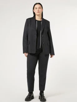Marina Rinaldi Maglieria | Maglieria*Maglia in viscosa stretch BLUMARINO