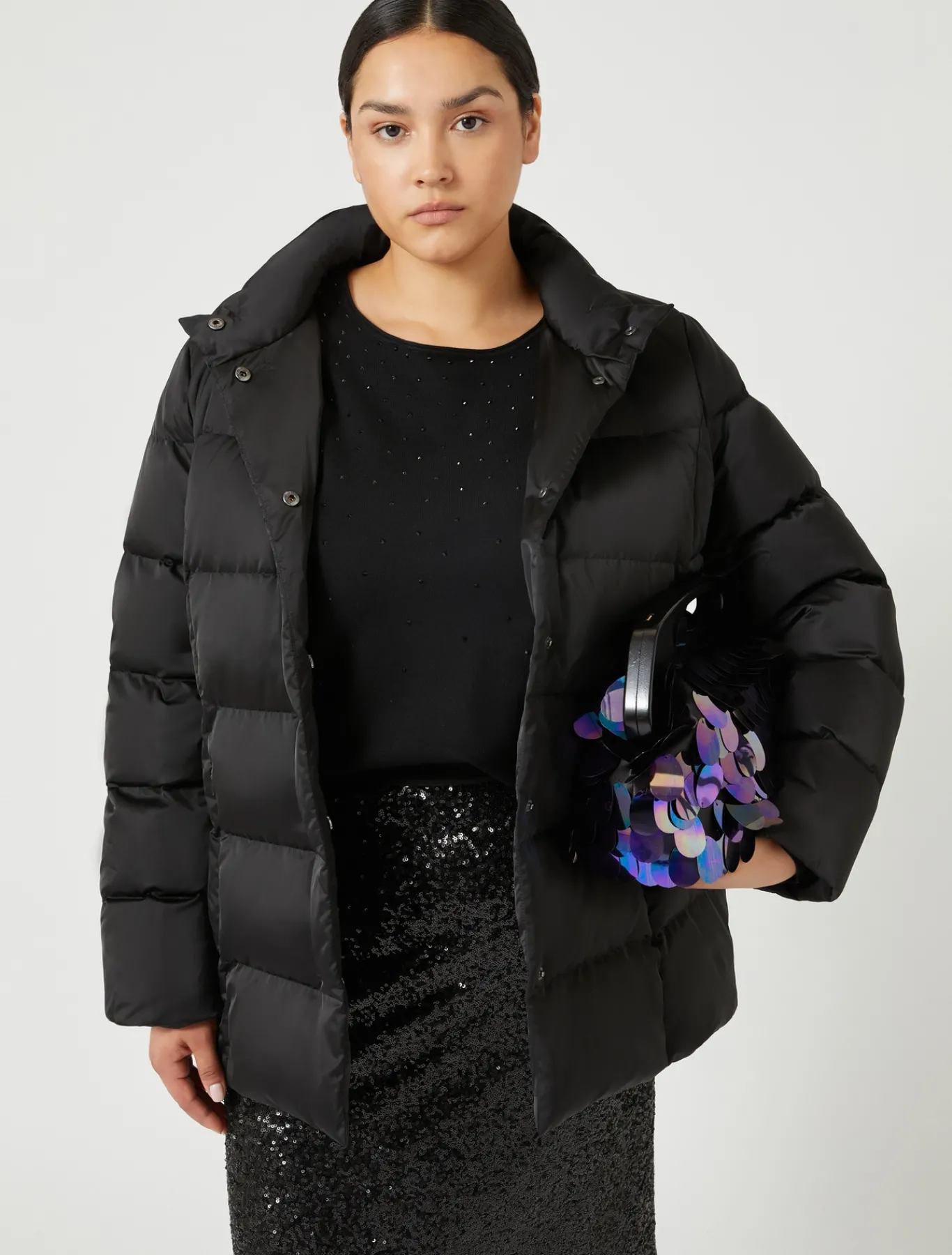 Marina Rinaldi Maglieria | Maglieria*Maglia in viscosa stretch NERO