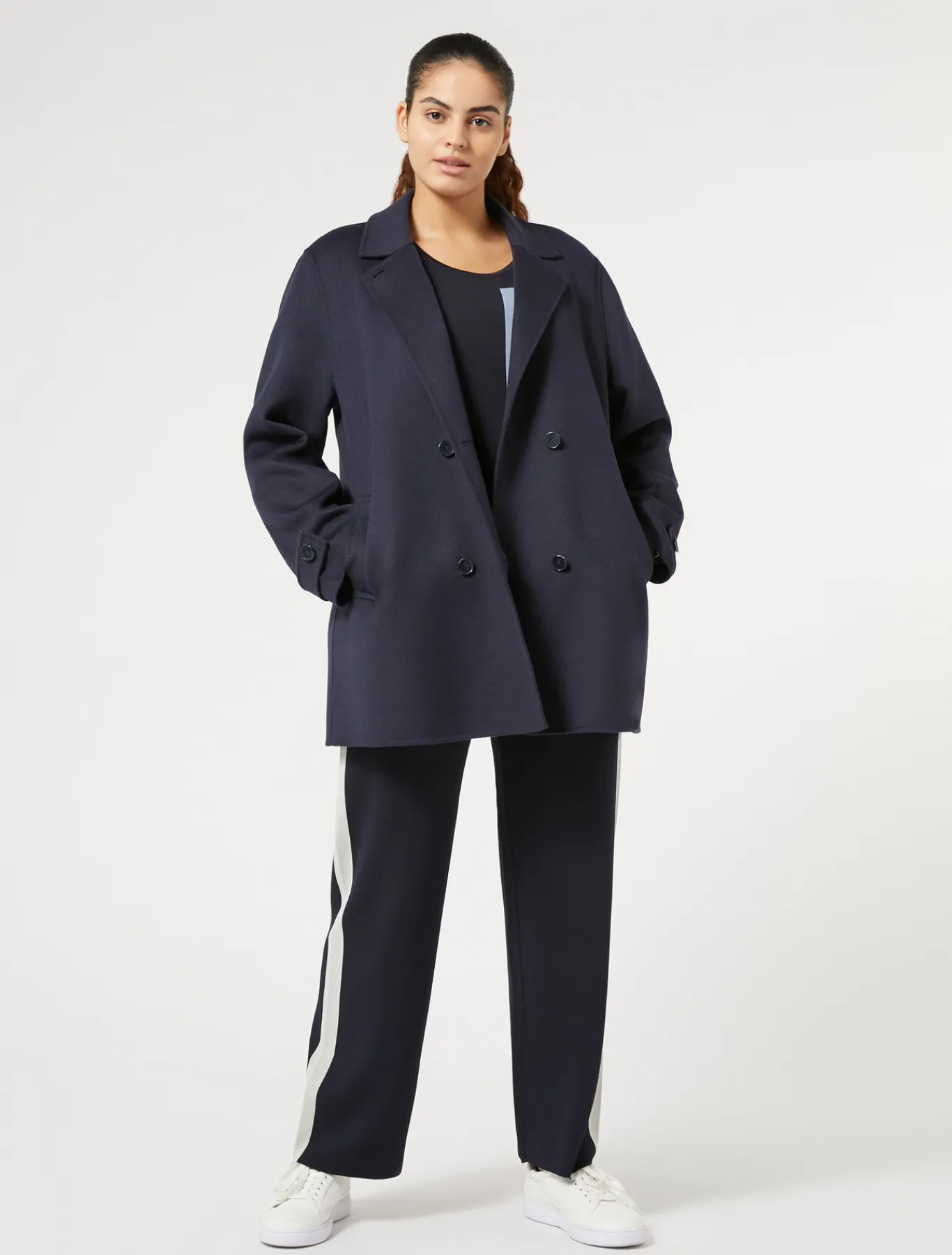 Marina Rinaldi Maglieria | Maglieria*Maglia in viscosa stretch BLUNOTTE