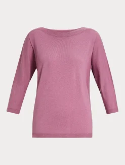 Marina Rinaldi Maglieria | Maglieria*Maglia seamless in lana CICLAMINO