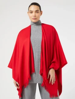 Marina Rinaldi Accessori | Accessori*Mantella in lana ROSSO