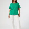 Marina Rinaldi Pantaloni & Jeans | Pantaloni & Jeans*Pantaloni flare in bull di cotone BIANCO