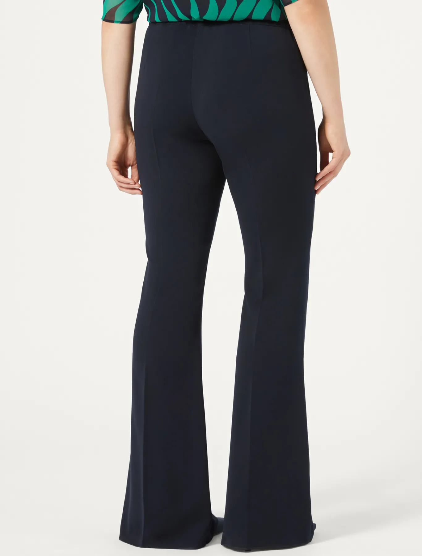 Marina Rinaldi Pantaloni E Gonne | Selezione Elegante*Pantaloni flare in cady BLUMARINO