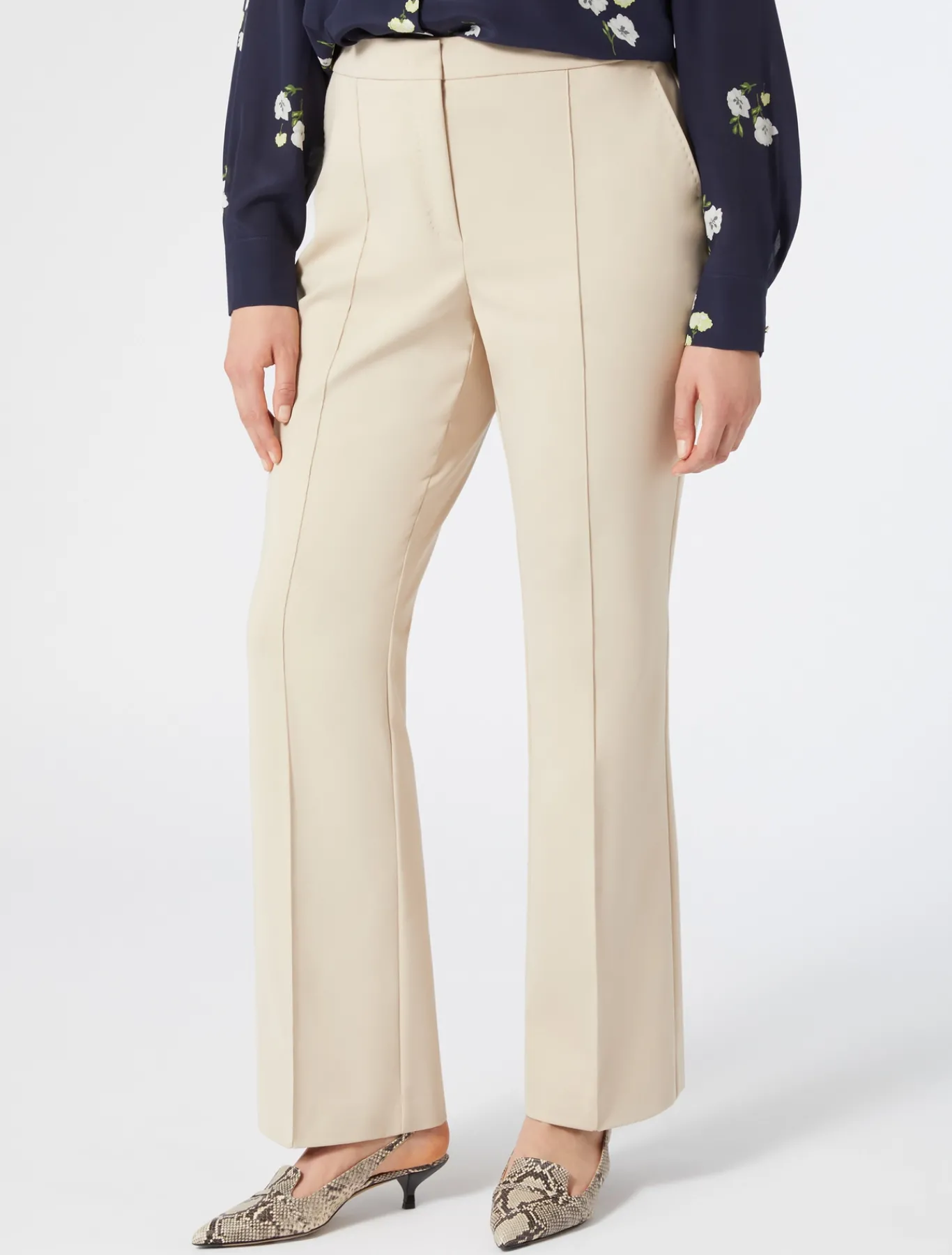 Marina Rinaldi Pantaloni & Jeans | Pantaloni & Jeans*Pantaloni flare in cotone stretch BEIGE