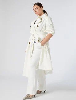 Marina Rinaldi Pantaloni & Jeans | Pantaloni & Jeans*Pantaloni flare in cotone stretch BIANCO