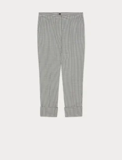 Marina Rinaldi Pantaloni & Jeans | Pantaloni & Jeans*Pantaloni in batavia di lana stretch NEROBIANCO