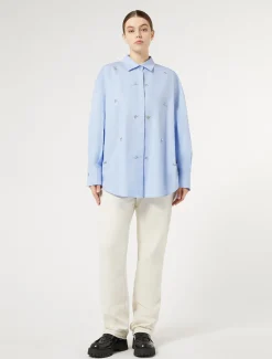Marina Rinaldi Pantaloni & Jeans | Pantaloni & Jeans*Pantaloni in bull di cotone BIANCOAVORIO
