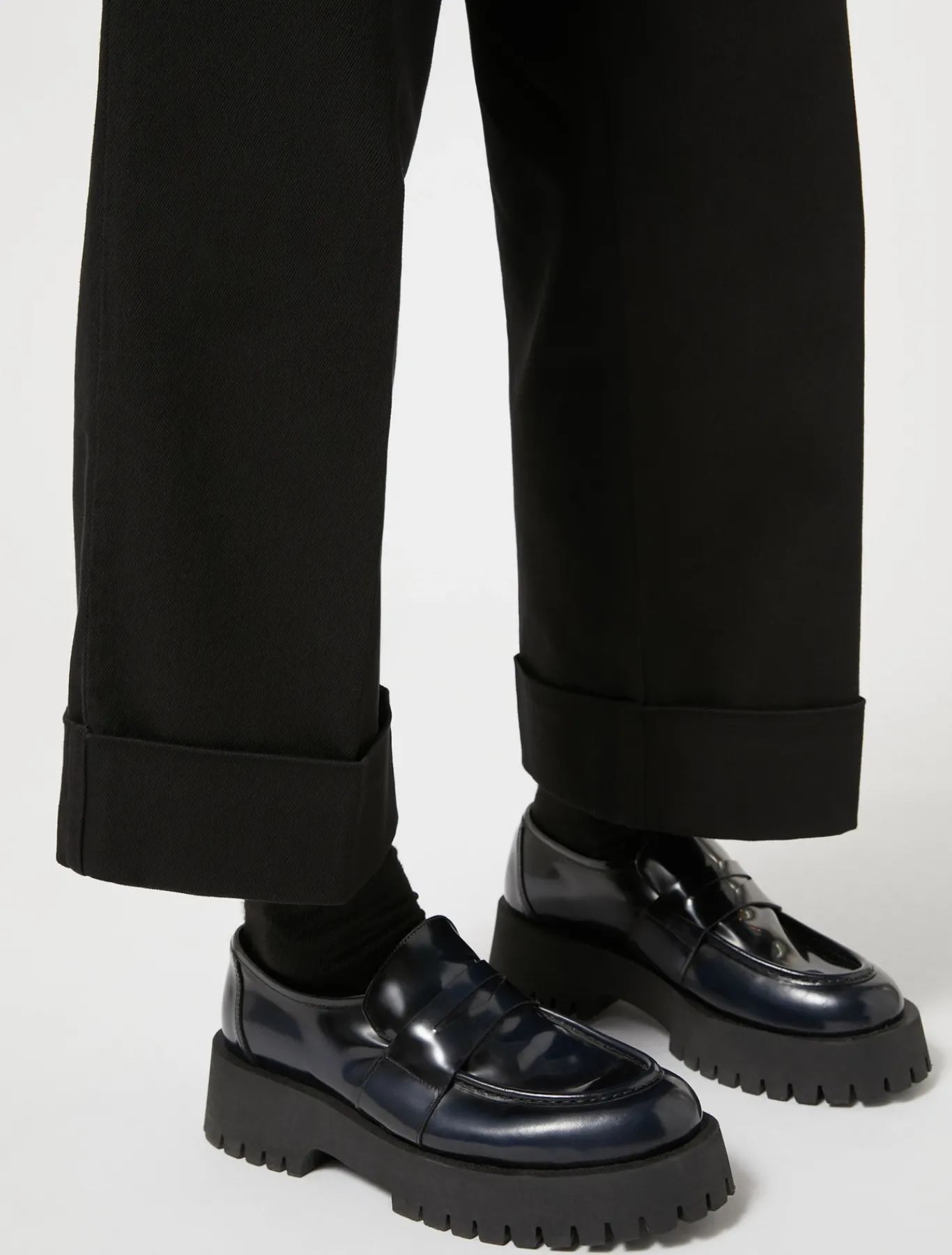 Marina Rinaldi Pantaloni & Jeans | Pantaloni & Jeans*Pantaloni in bull di cotone stretch NERO