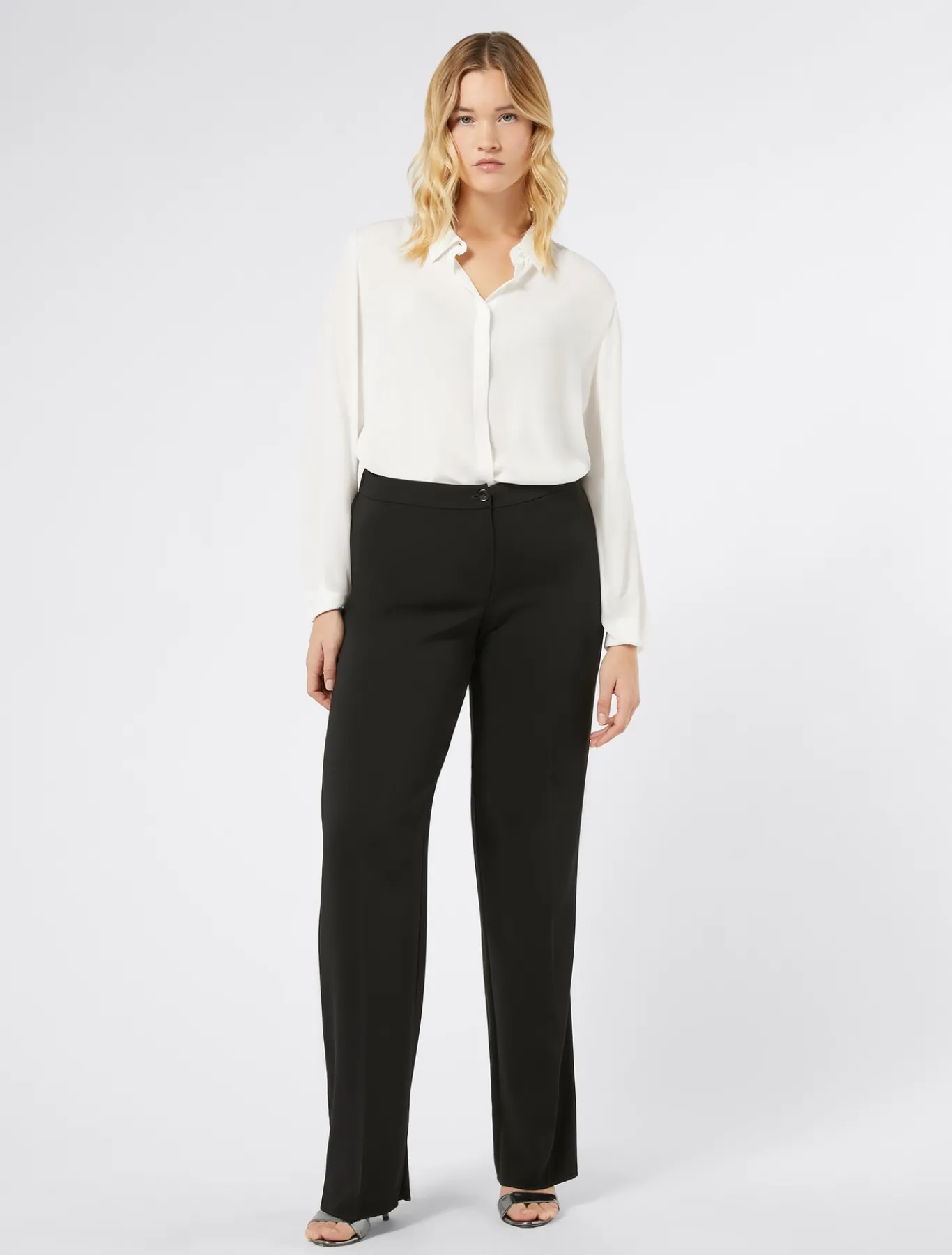 Marina Rinaldi Pantaloni E Gonne | Pantaloni & Jeans*Pantaloni in cady fluido NERO