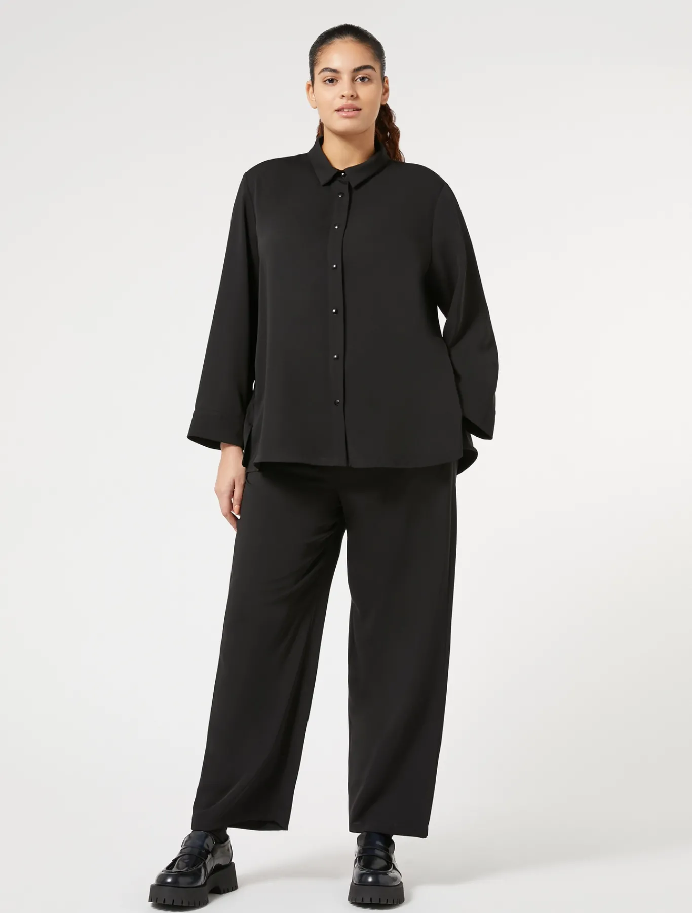 Marina Rinaldi Pantaloni & Jeans | Pantaloni & Jeans*Pantaloni in cady fluido NERO