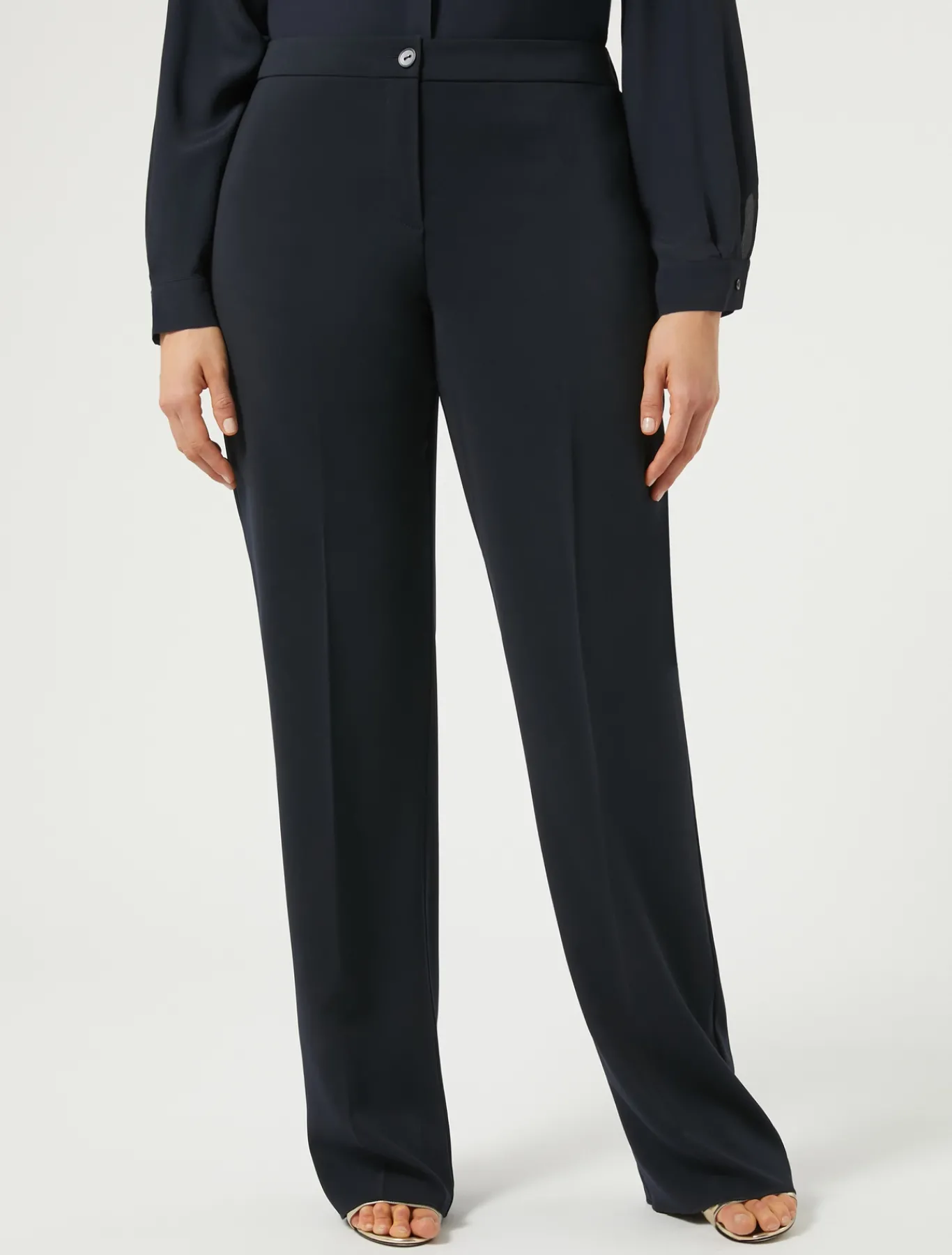 Marina Rinaldi Pantaloni E Gonne | Pantaloni & Jeans*Pantaloni in cady fluido BLUMARINO